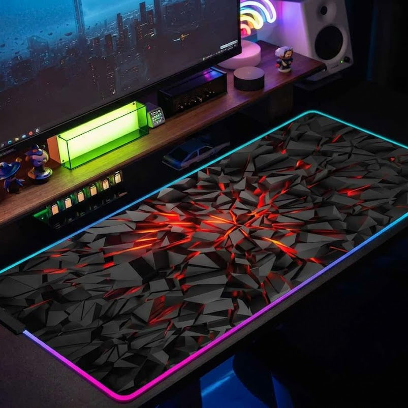 Immersive Glow Precision Mouse Glide Pad