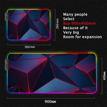 Immersive Glow Precision Mouse Glide Pad