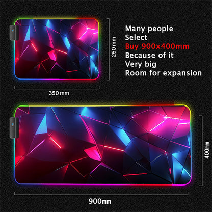 Immersive Glow Precision Mouse Glide Pad