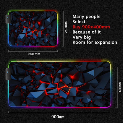 Immersive Glow Precision Mouse Glide Pad