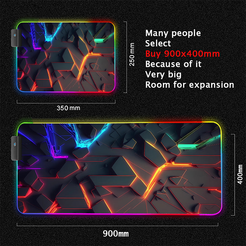 Immersive Glow Precision Mouse Glide Pad