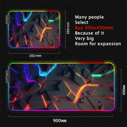 Immersive Glow Precision Mouse Glide Pad