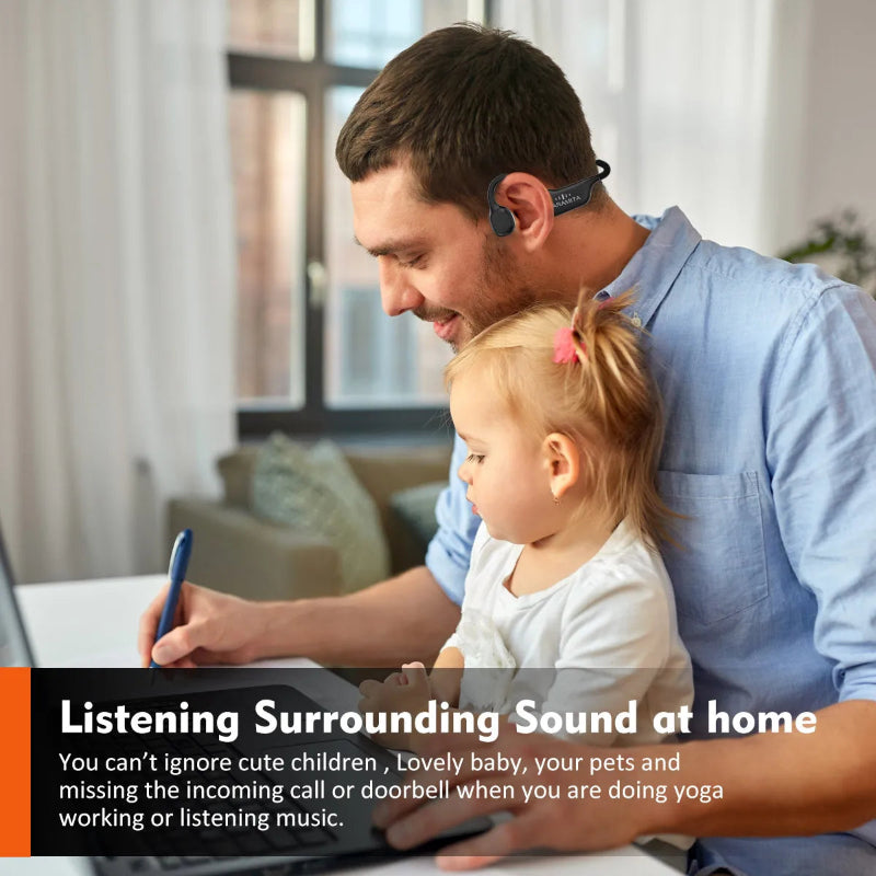 Comfortable Bluetooth Bone Conductor Headphones With Mic