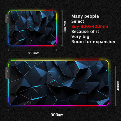 Immersive Glow Precision Mouse Glide Pad