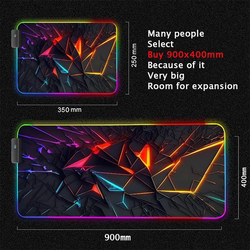 Immersive Glow Precision Mouse Glide Pad