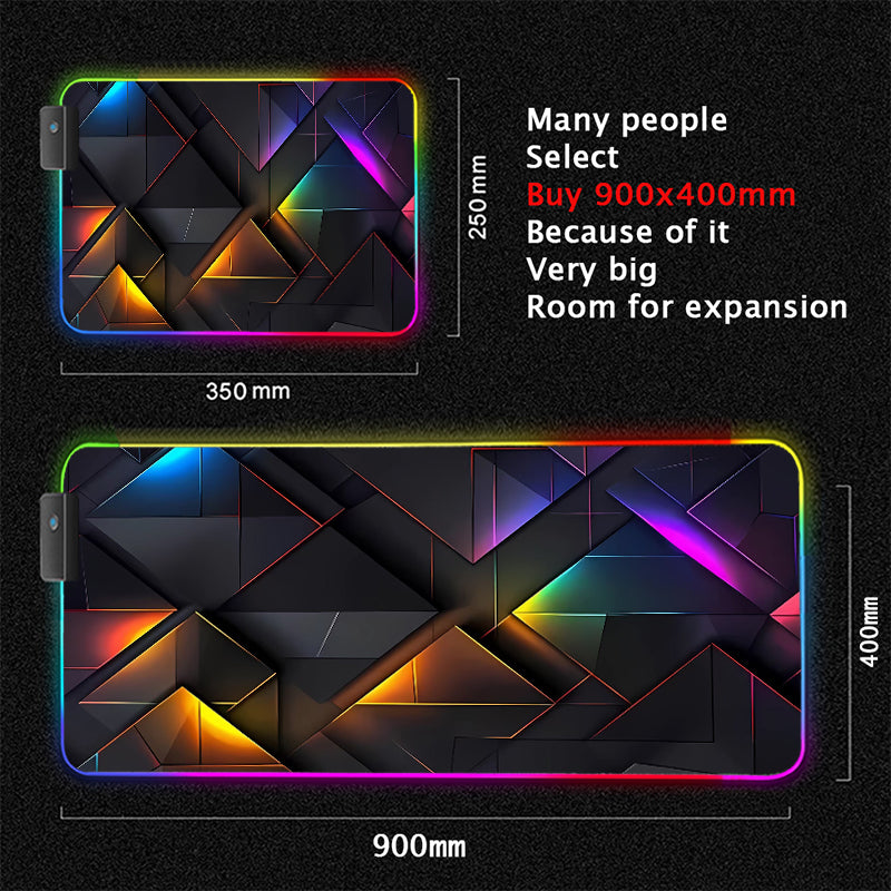 Immersive Glow Precision Mouse Glide Pad