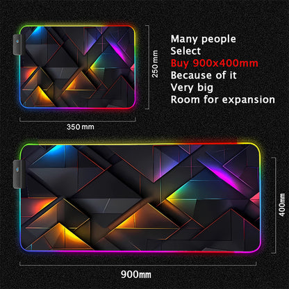 Immersive Glow Precision Mouse Glide Pad