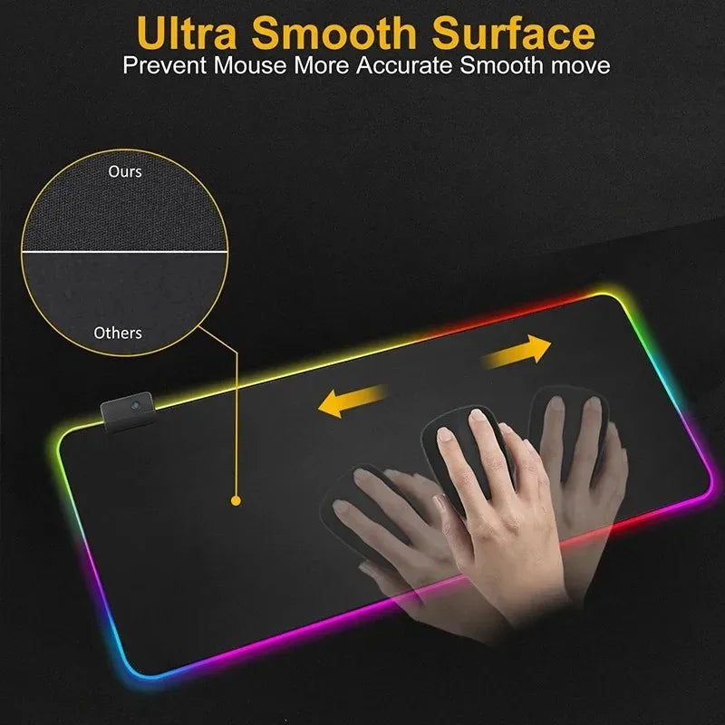 Immersive Glow Precision Mouse Glide Pad