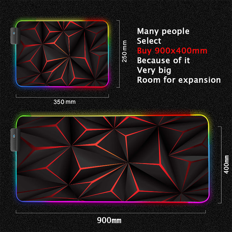 Immersive Glow Precision Mouse Glide Pad
