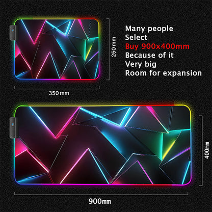 Immersive Glow Precision Mouse Glide Pad