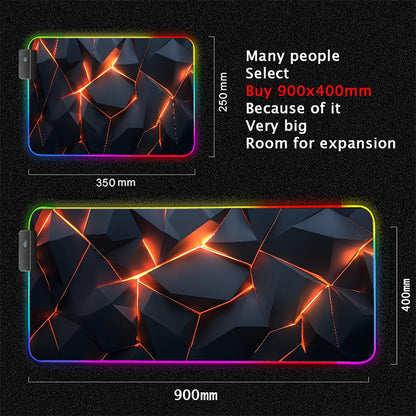 Immersive Glow Precision Mouse Glide Pad
