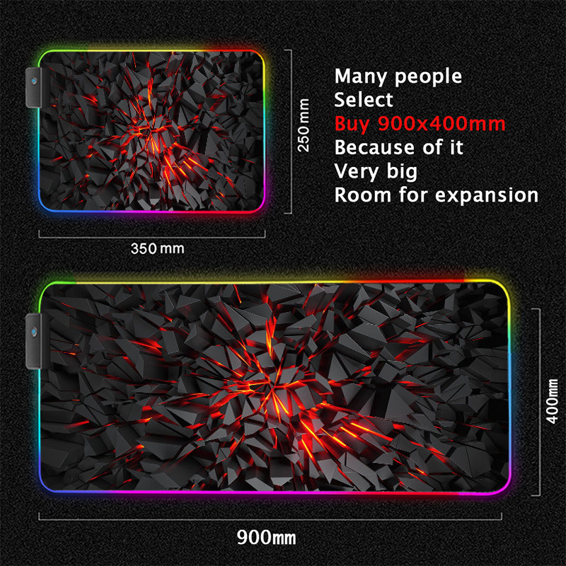 Immersive Glow Precision Mouse Glide Pad