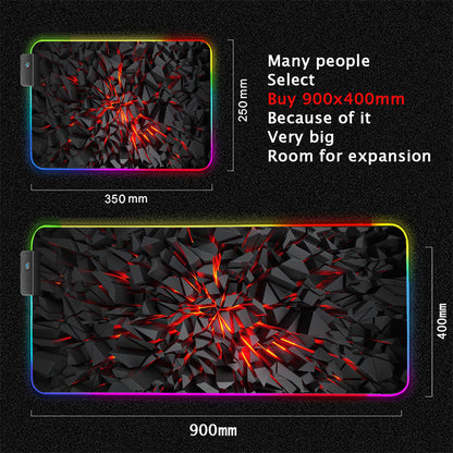 Immersive Glow Precision Mouse Glide Pad